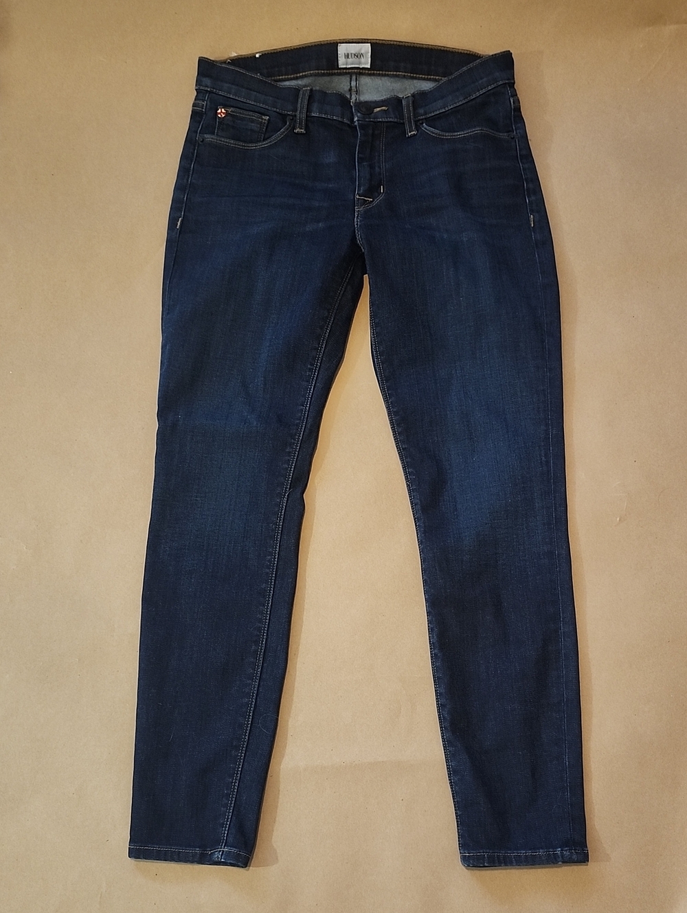 Hudson Krista Crop Super Skinny Jeans- Women's Dark Blue Skinny Jeans-Like New!